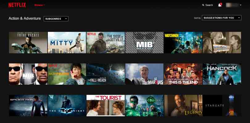 Netflix logo page films